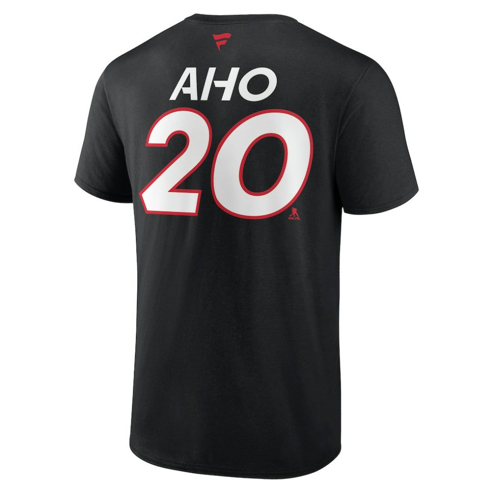Sebastian Aho Carolina Hurricanes Fanatics  Authentic Pro Prime Name & Number T-Shirt - Black | Fanatics sale