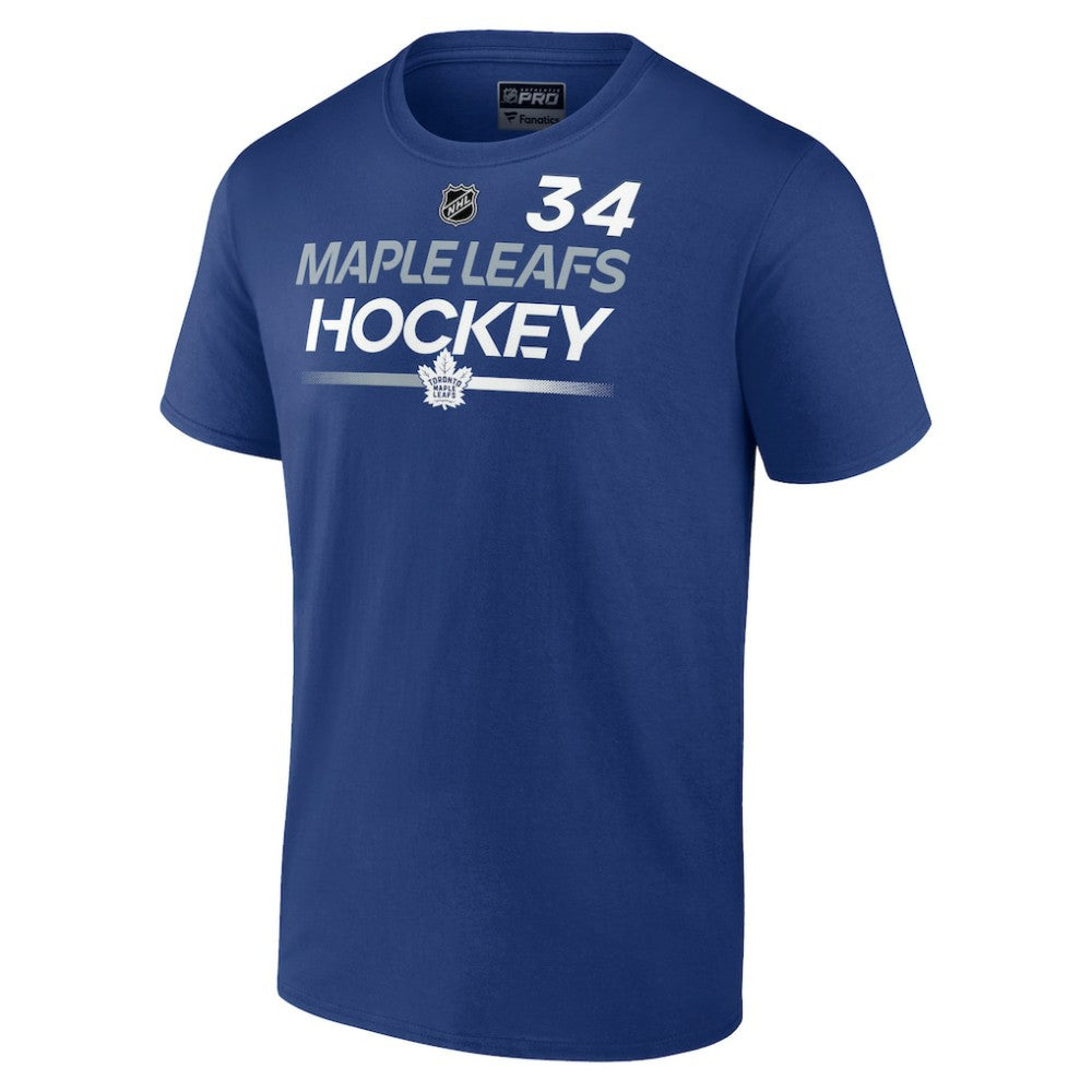 Auston Matthews Toronto Maple Leafs Fanatics  Authentic Pro Prime Name & Number T-Shirt - Blue | Fanatics Clearance