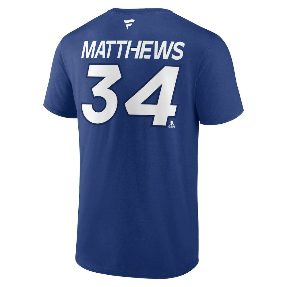 Auston Matthews Toronto Maple Leafs Fanatics  Authentic Pro Prime Name & Number T-Shirt - Blue | Fanatics Clearance