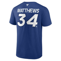 Auston Matthews Toronto Maple Leafs Fanatics  Authentic Pro Prime Name & Number T-Shirt - Blue | Fanatics Clearance