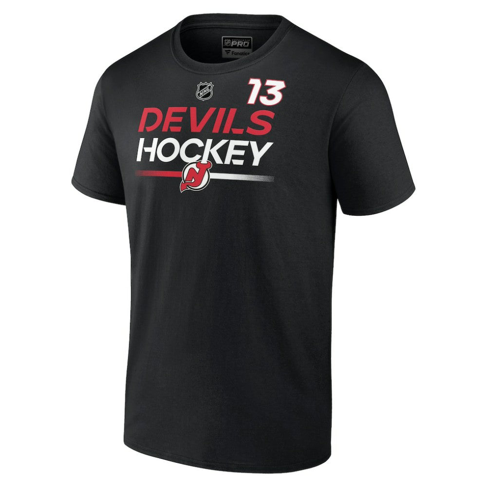 Nico Hischier New Jersey Devils Fanatics  Authentic Pro Prime Name & Number T-Shirt - Black | Fanatics discount