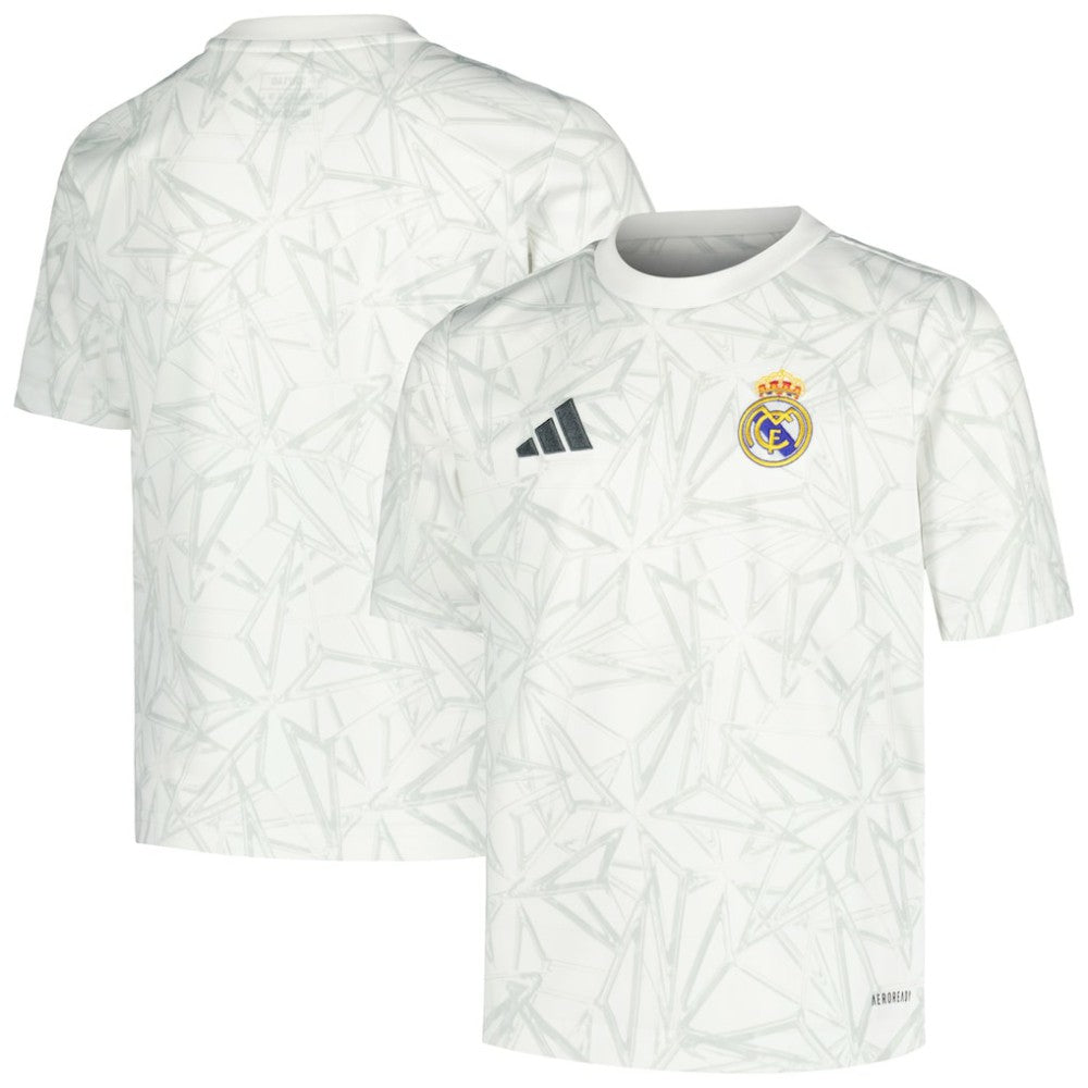 Adidas - Real Madrid Youth 2024/25 Pre-Match Top - White