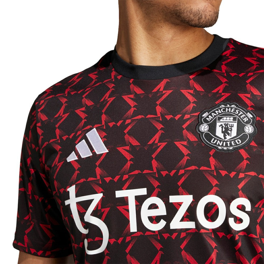 Adidas - Manchester United 2024/25 Pre-Match Top - Black