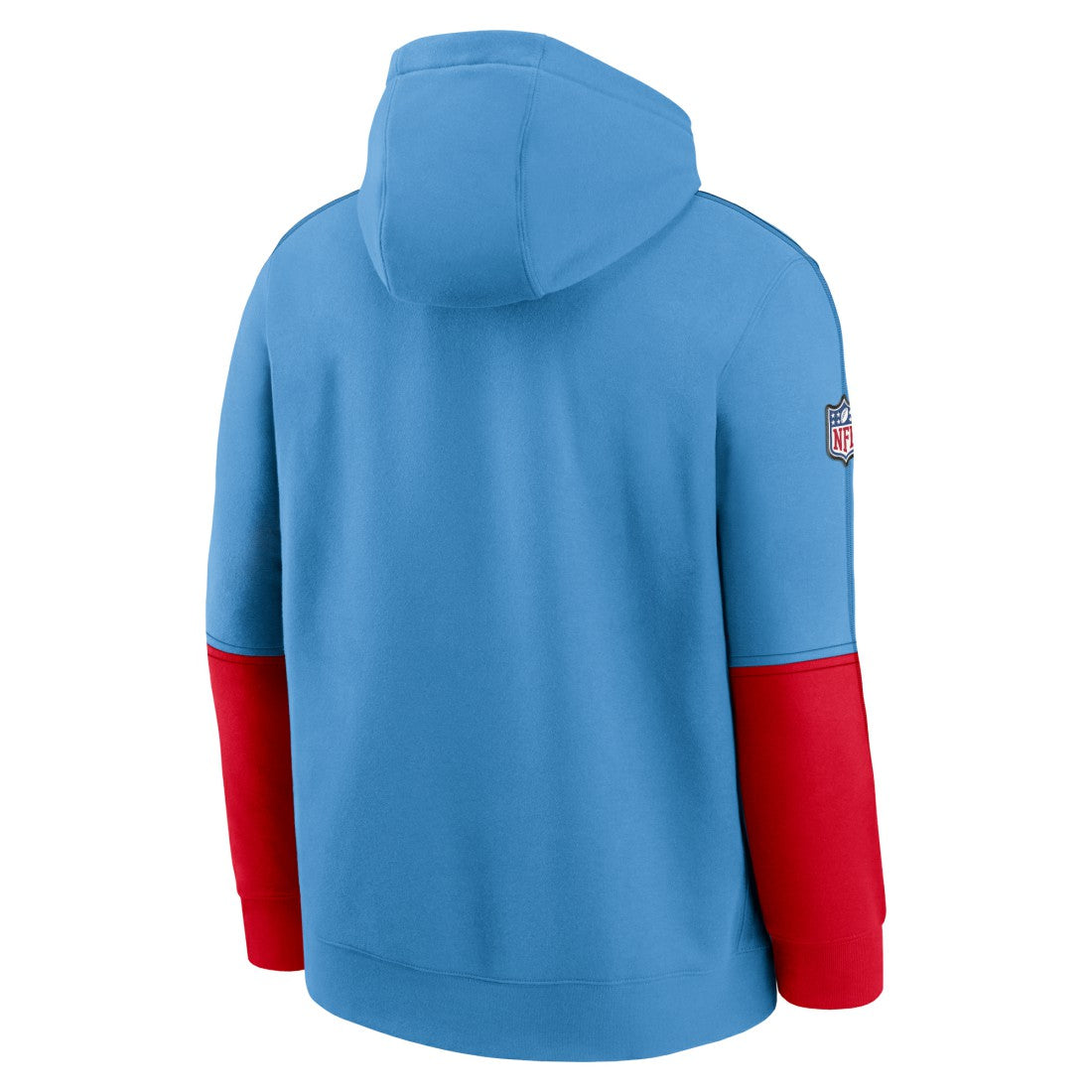 Tennessee Titans Oilers Throwback Alternate Logo Club Tri-Blend Pullover Hoodie - Light Blue - Nike