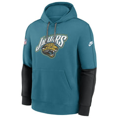 Jacksonville Jaguars Throwback Alternate Logo Team Issue Club Pullover Hoodie - Teal - Nike