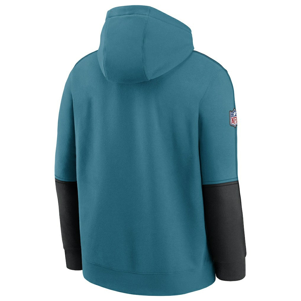 Jacksonville Jaguars Throwback Alternate Logo Team Issue Club Pullover Hoodie - Teal - Nike