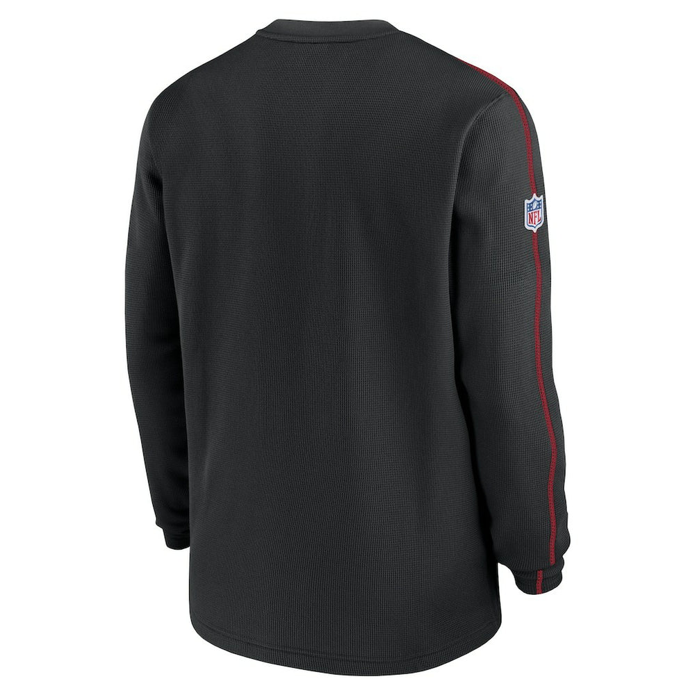 Atlanta Falcons Alternate Logo Coach Long Sleeve Top - Black - Nike
