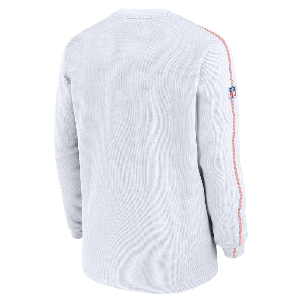 Cleveland Browns Alternate Logo Coach Long Sleeve Top - White - Nike