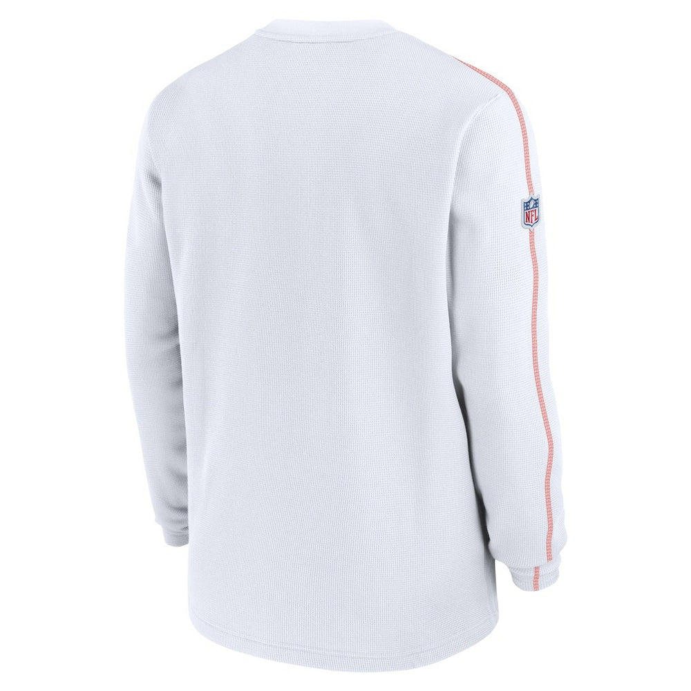 Cleveland Browns Alternate Logo Coach Long Sleeve Top - White - Nike
