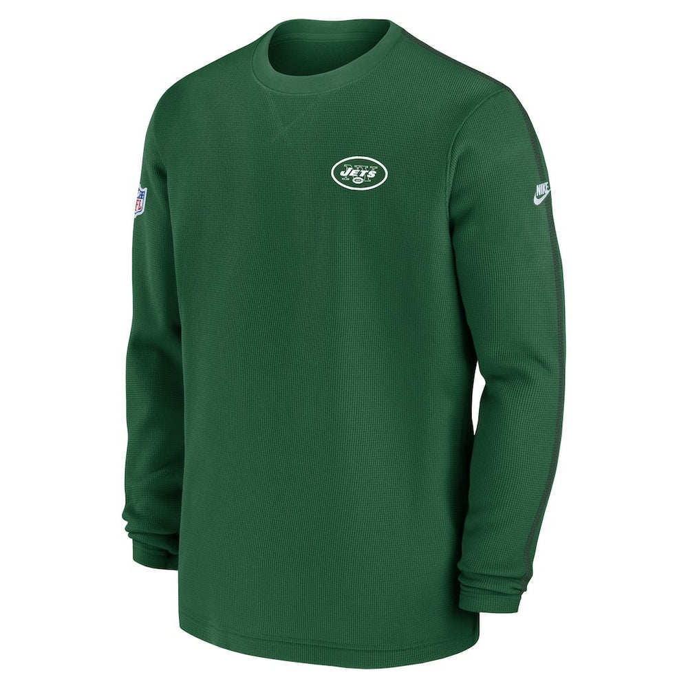 New York Jets Alternate Logo Coach Long Sleeve Top - Green - Nike