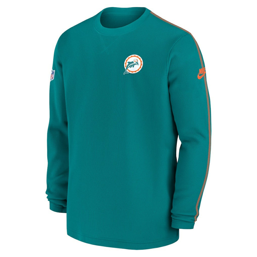 Miami Dolphins Alternate Logo Coach Long Sleeve Top - Aqua - Nike