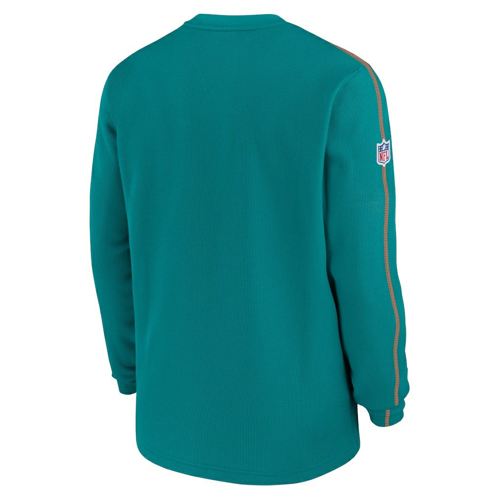 Miami Dolphins Alternate Logo Coach Long Sleeve Top - Aqua - Nike