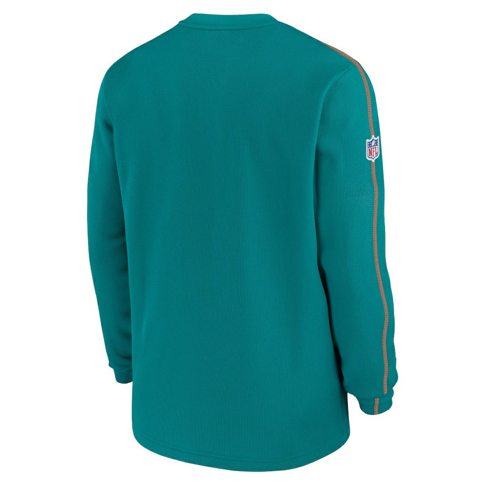 Miami Dolphins Alternate Logo Coach Long Sleeve Top - Aqua - Nike