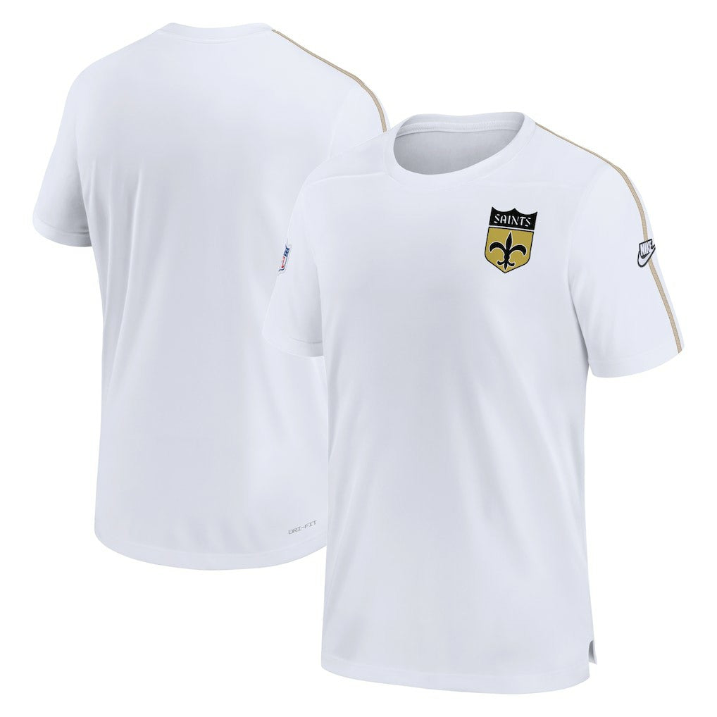 New Orleans Saints Sideline Alternate Logo Coach Performance Top - White - Nike