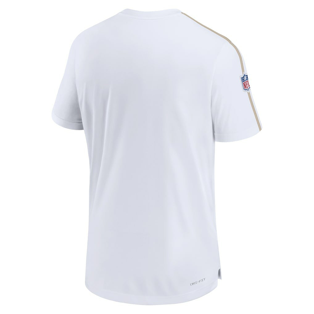 New Orleans Saints Sideline Alternate Logo Coach Performance Top - White - Nike