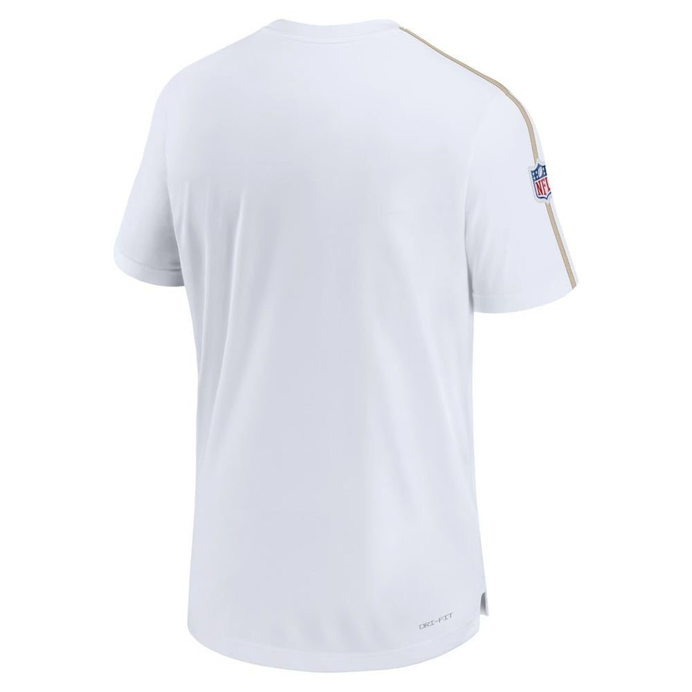 New Orleans Saints Sideline Alternate Logo Coach Performance Top - White - Nike