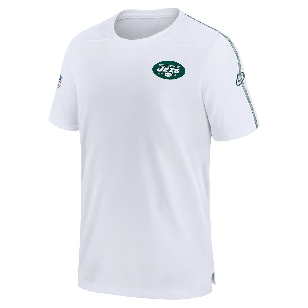 New York Jets Sideline Alternate Logo Coach Performance Top - White - Nike