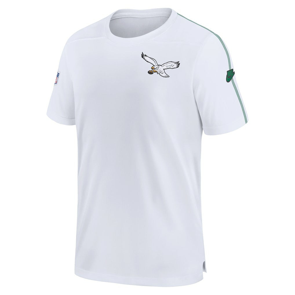 Philadelphia Eagles Sideline Alternate Logo Coach Performance Top - White - Nike