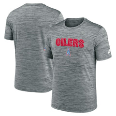 Tennessee Titans Sideline Velocity Throwback Logo Dri-FIT T-Shirt - Gray - Nike