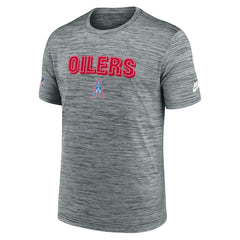 Tennessee Titans Sideline Velocity Throwback Logo Dri-FIT T-Shirt - Gray - Nike