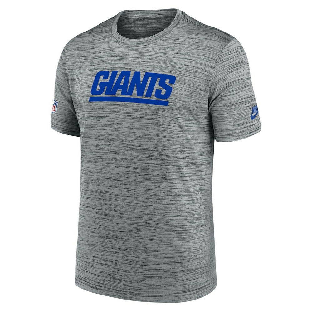 New York Giants Sideline Velocity Throwback Logo Dri-FIT T-Shirt - Gray - Nike
