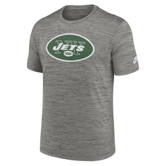 New York Jets Sideline Velocity Throwback Logo Dri-FIT T-Shirt - Gray - Nike