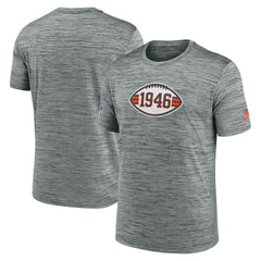 Cleveland Browns Sideline Velocity Throwback Logo Dri-FIT T-Shirt - Gray - Nike