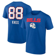 Dawson Knox Buffalo Bills Team Wordmark Player Name & Number T-Shirt - Royal - NFL