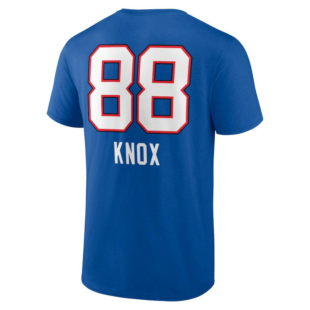 Dawson Knox Buffalo Bills Team Wordmark Player Name & Number T-Shirt - Royal - NFL