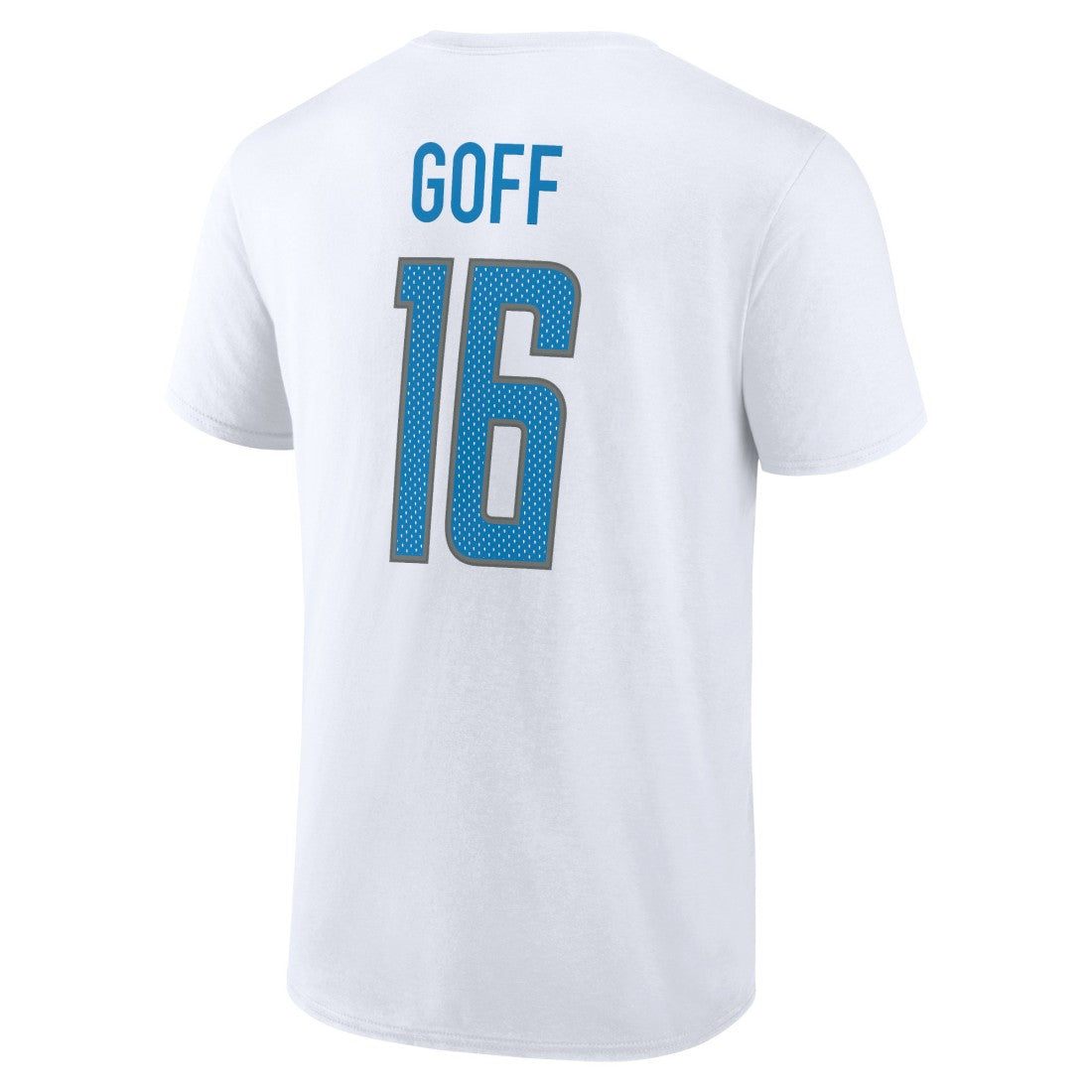 Jared Goff Detroit Lions Icon Player Name & Number T-Shirt - White - NFL