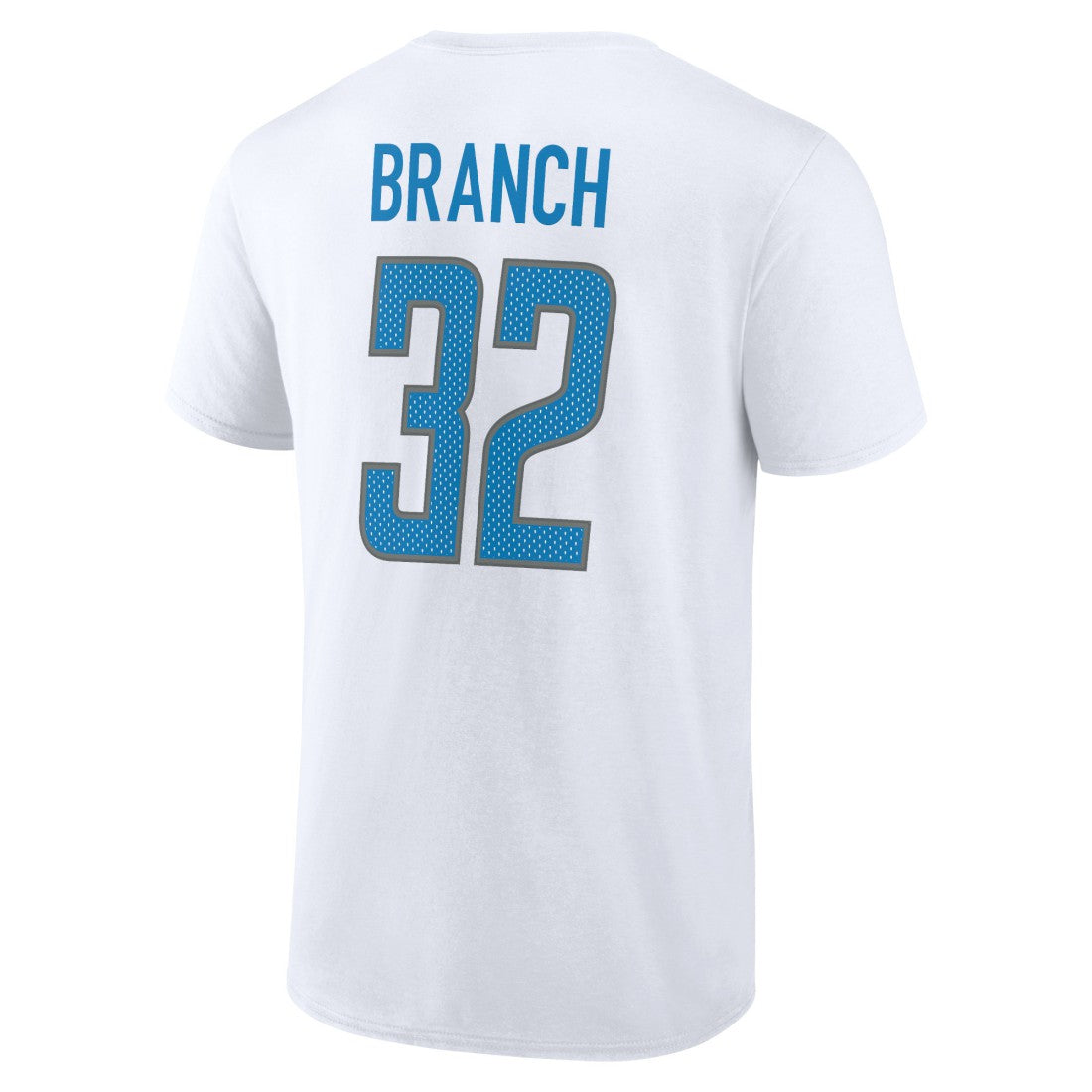 Brian Branch Detroit Lions Icon Player Name & Number T-Shirt - White - NFL