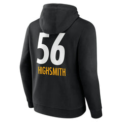 Alex Highsmith Pittsburgh Steelers Team Wordmark Player Name & Number Pullover Hoodie - Black - NFL