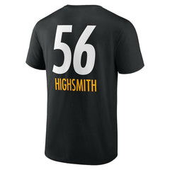 Alex Highsmith Pittsburgh Steelers Team Wordmark Player Name & Number T-Shirt - Black - NFL