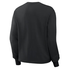 New Orleans Saints Women's Boxy Long Sleeve T-Shirt - Black - Nike