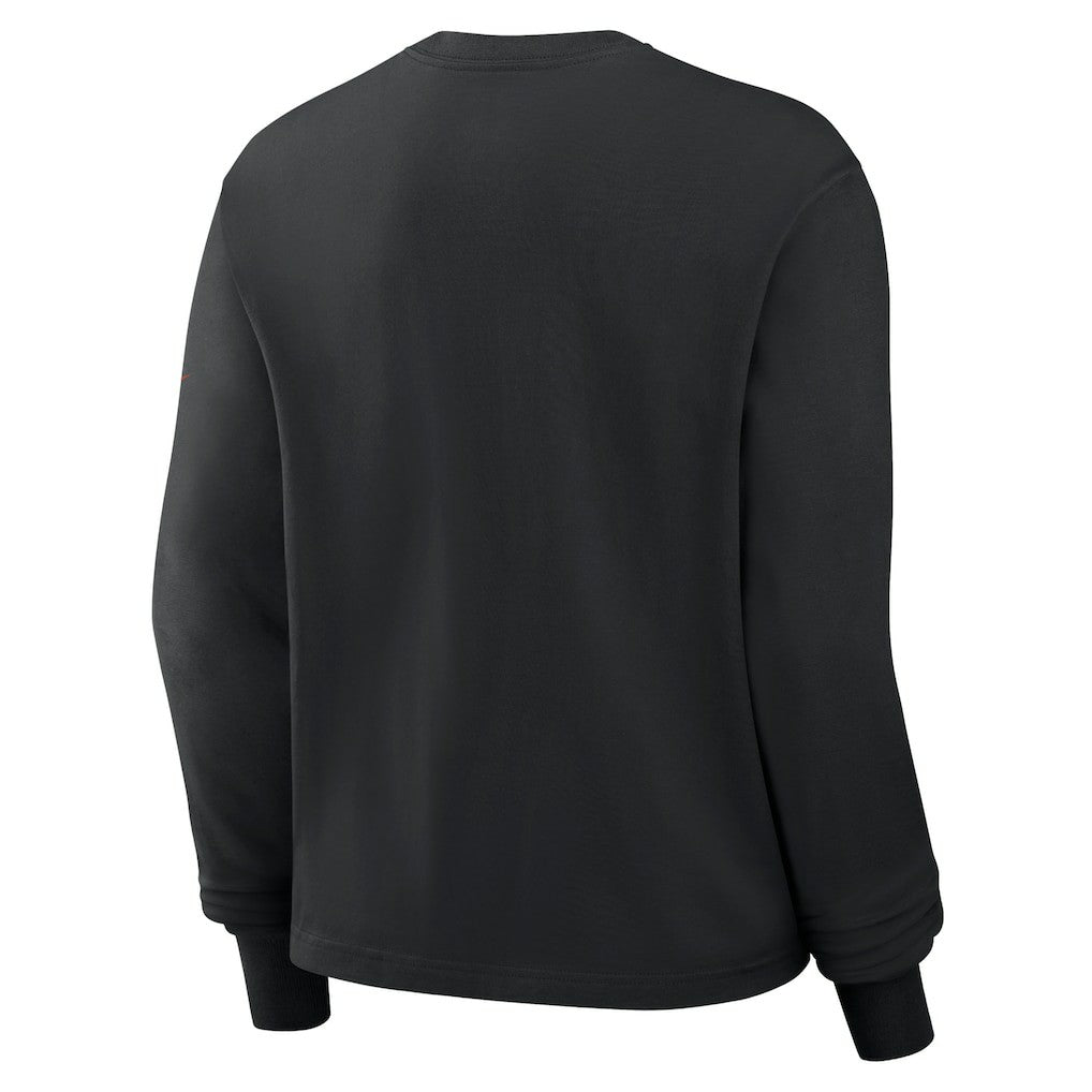 Cincinnati Bengals Women's Boxy Long Sleeve T-Shirt - Black - Nike