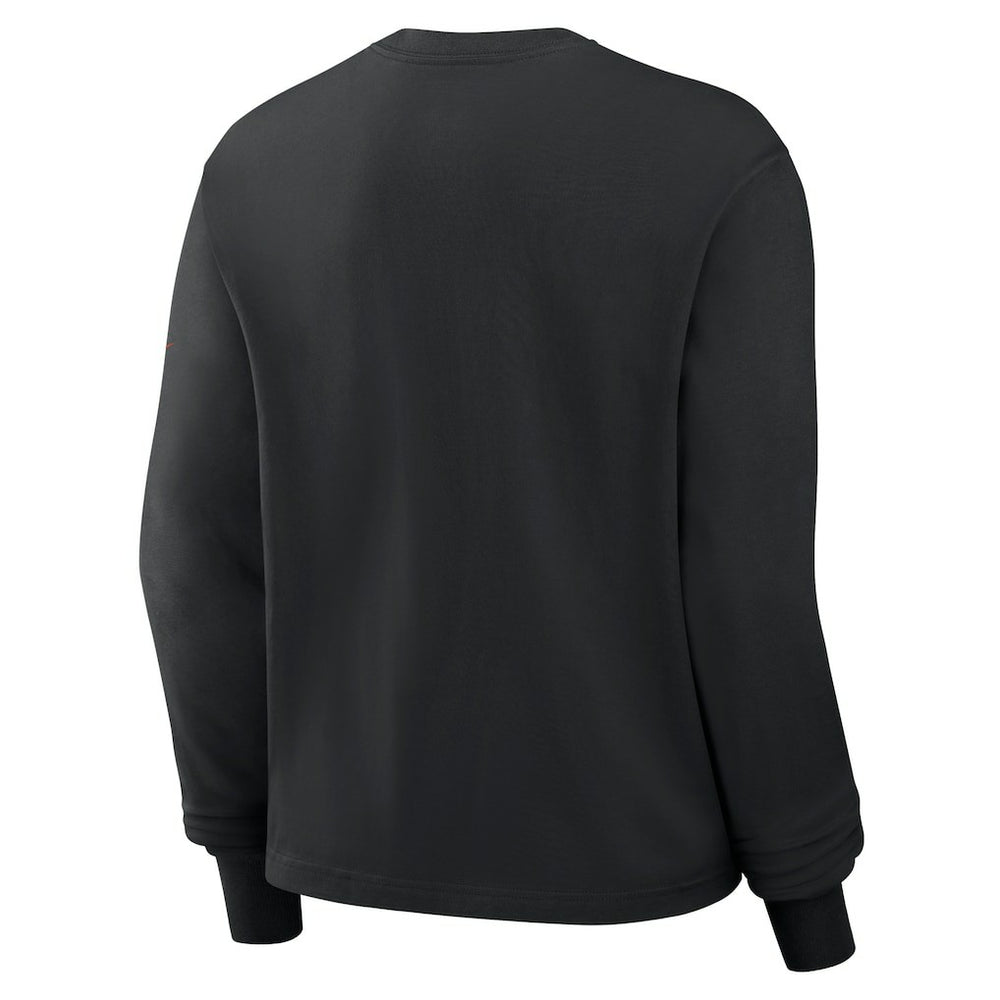 Cincinnati Bengals Women's Boxy Long Sleeve T-Shirt - Black - Nike