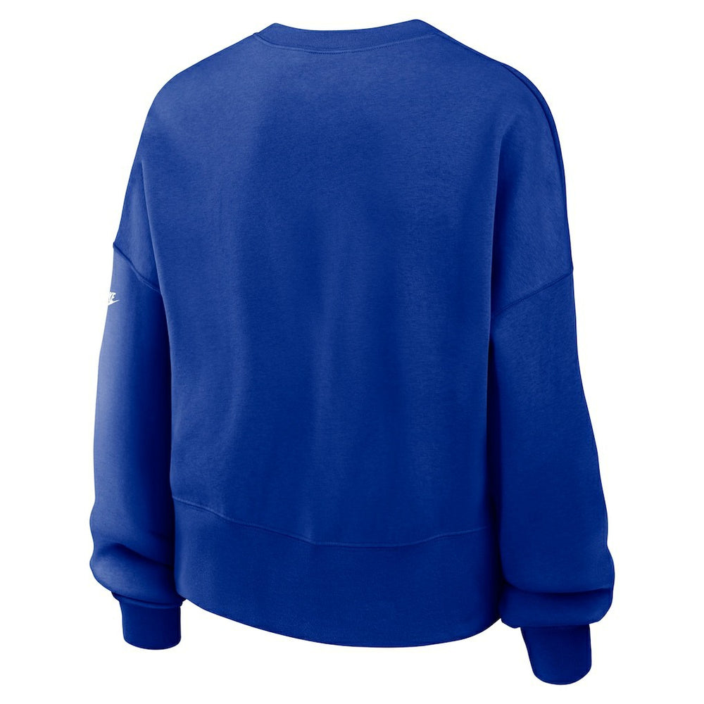 Dallas Cowboys Women's Oversized Rewind Pullover Sweatshirt - Royal - Nike