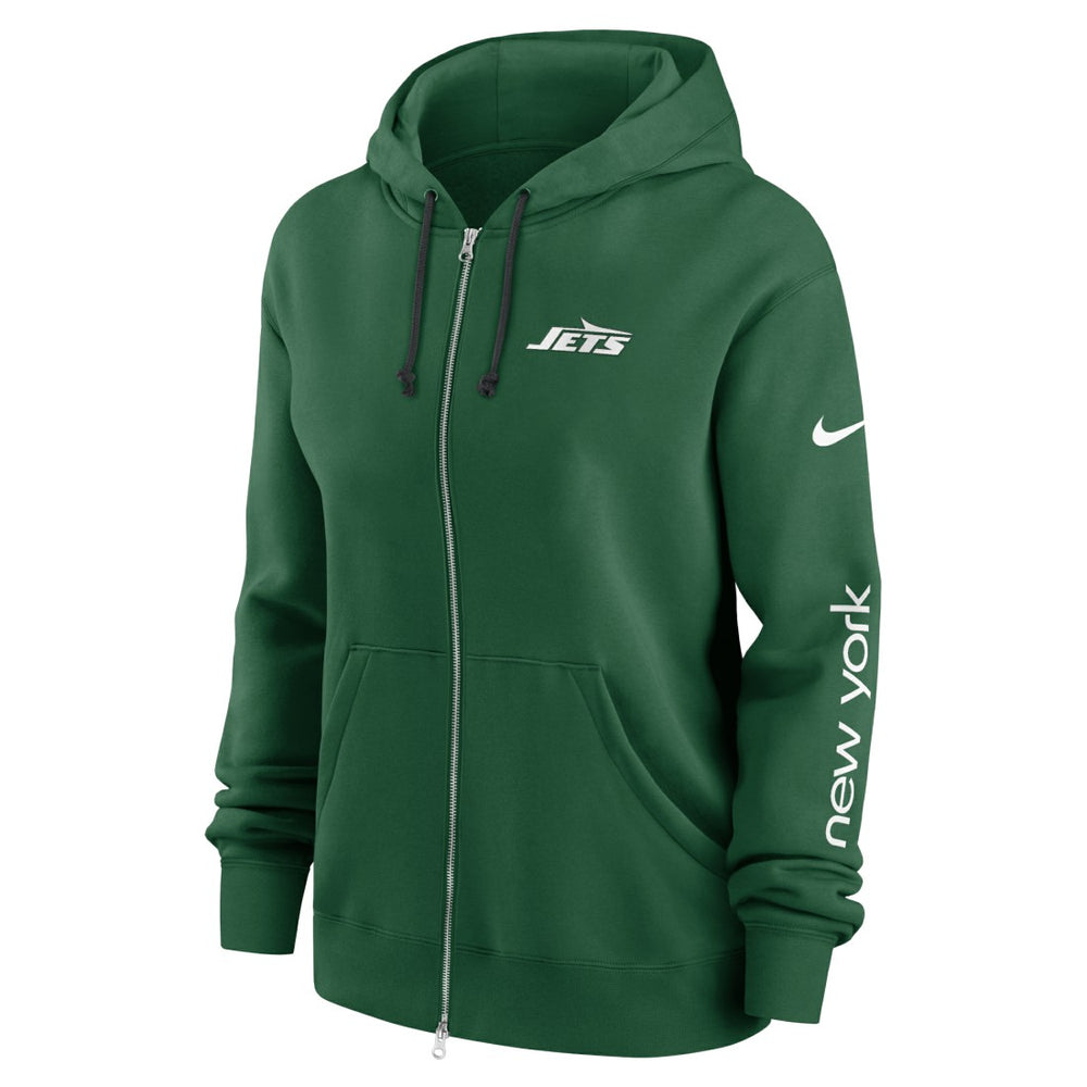New York Jets Women's Phoenix Full-Zip Hoodie - Green - Nike