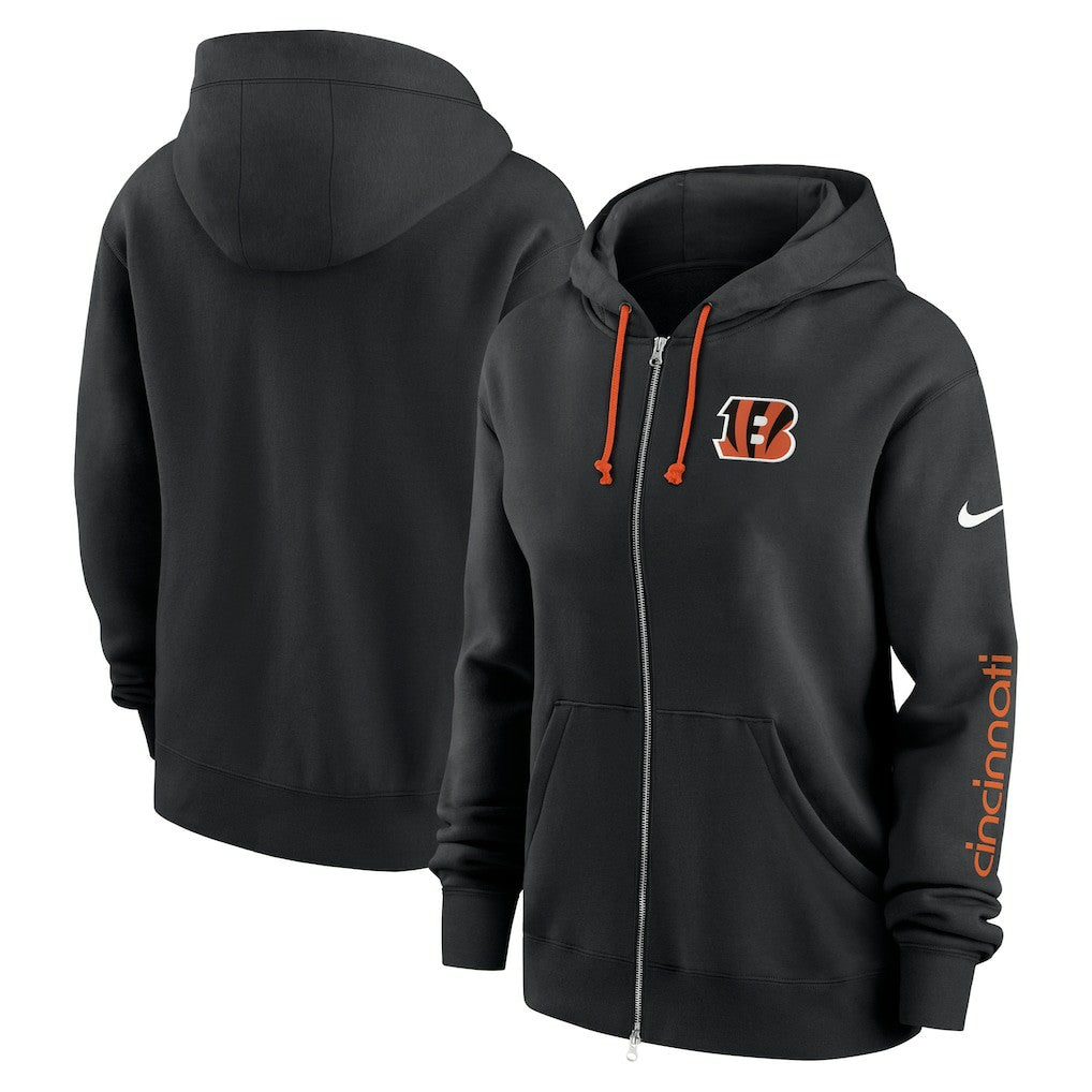 Cincinnati Bengals Women's Phoenix Full-Zip Hoodie - Black - Nike