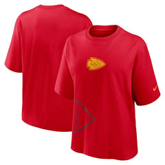 Kansas City Chiefs Women's Boxy T-Shirt - Red - Nike