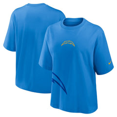 Los Angeles Chargers Women's Boxy T-Shirt - Powder Blue - Nike