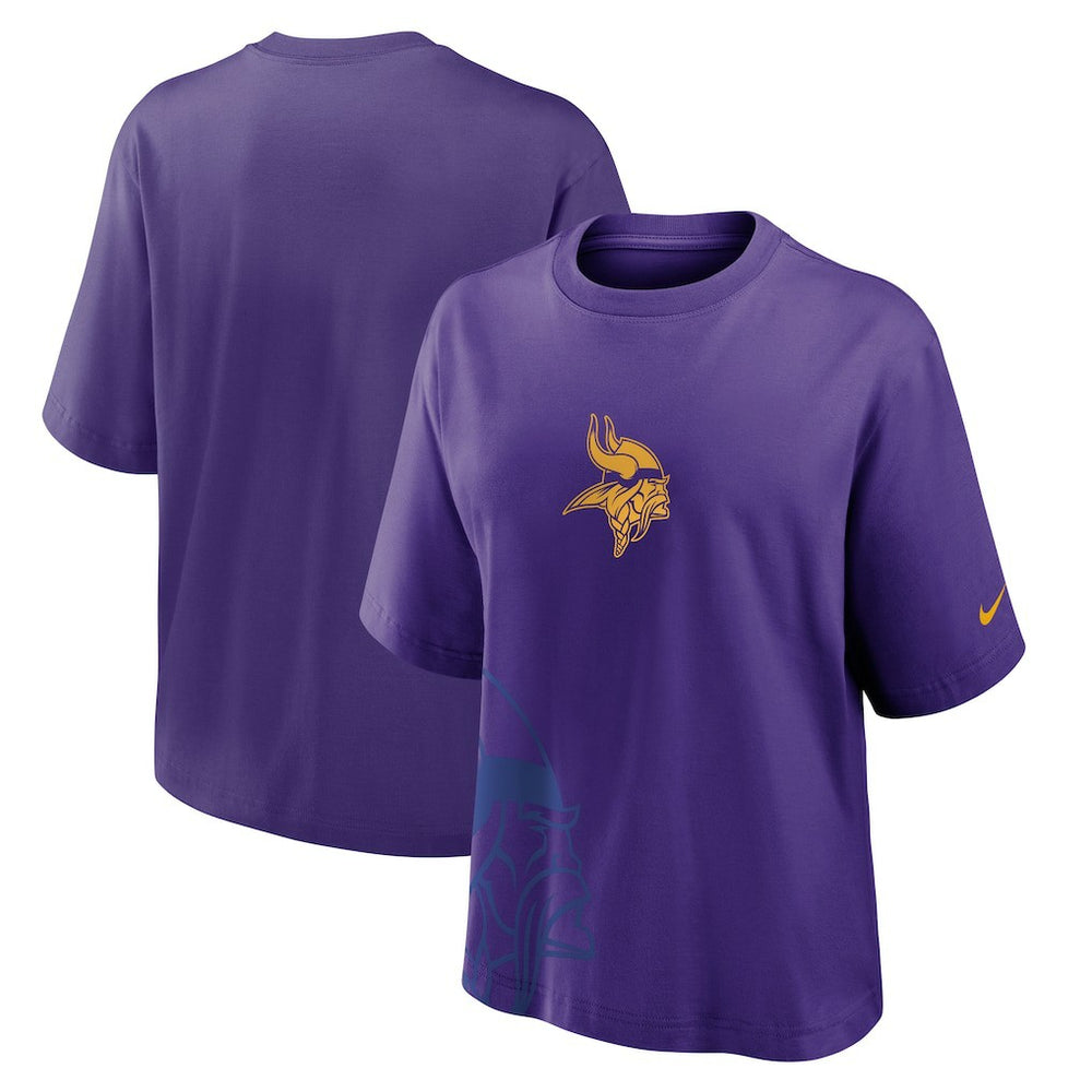 Minnesota Vikings Women's Boxy T-Shirt - Purple - Nike