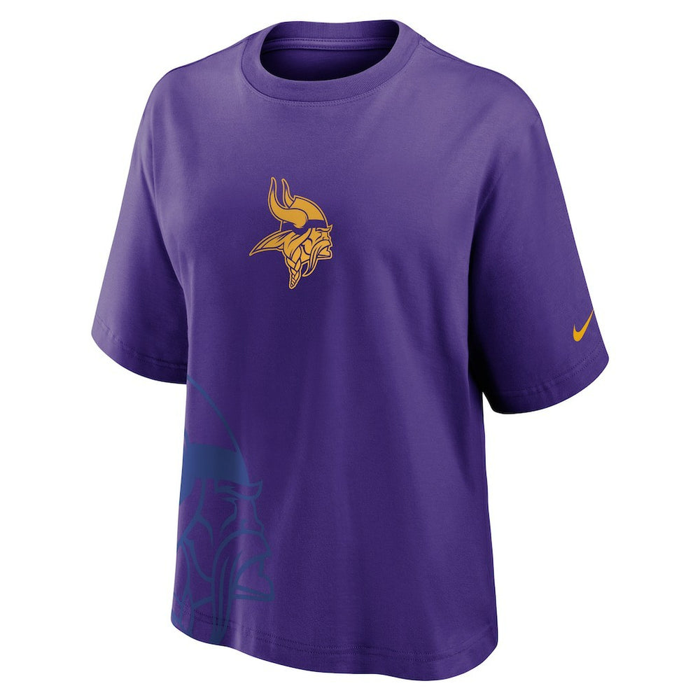 Minnesota Vikings Women's Boxy T-Shirt - Purple - Nike