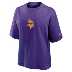 Minnesota Vikings Women's Boxy T-Shirt - Purple - Nike
