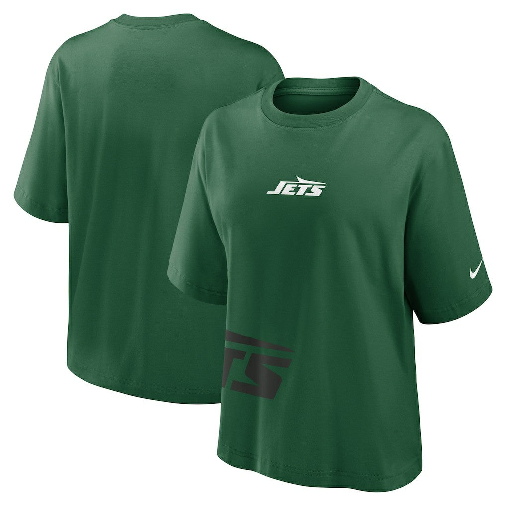 New York Jets Women's Boxy T-Shirt - Green - Nike