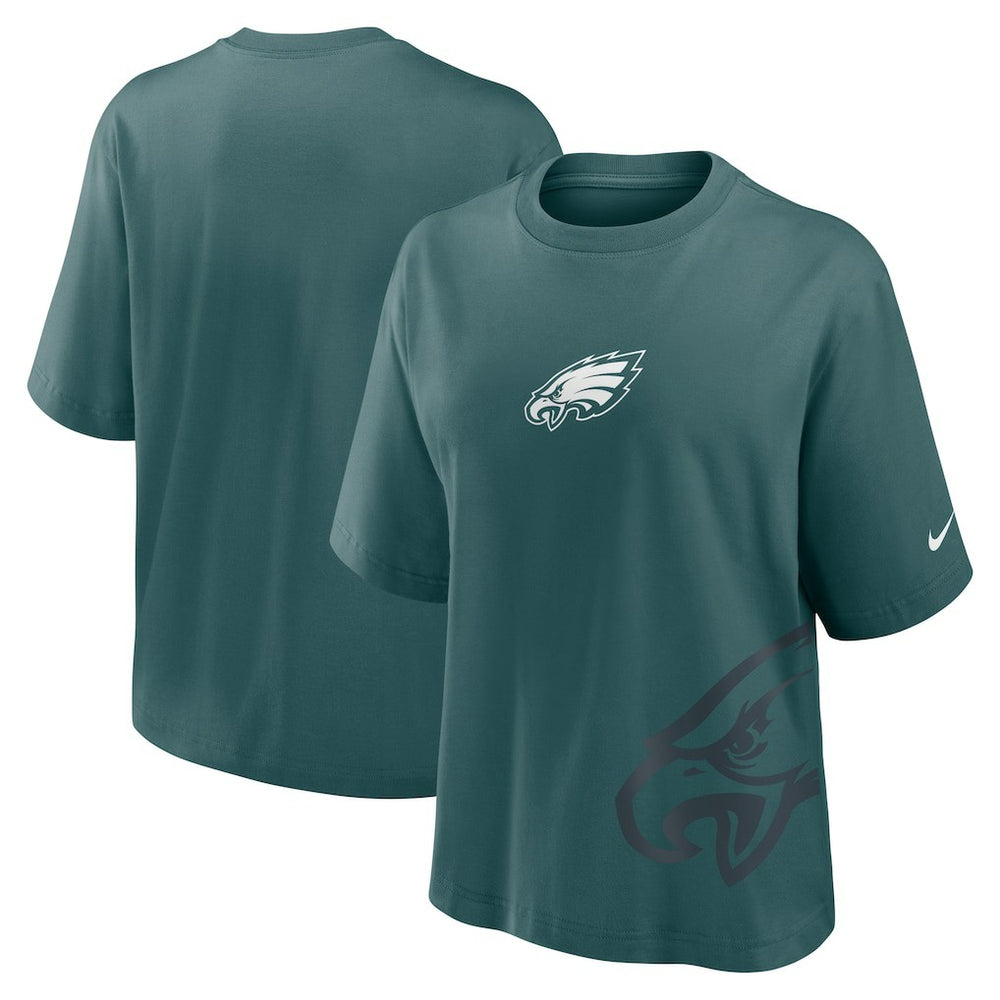 Philadelphia Eagles Women's Boxy T-Shirt - Midnight Green - Nike