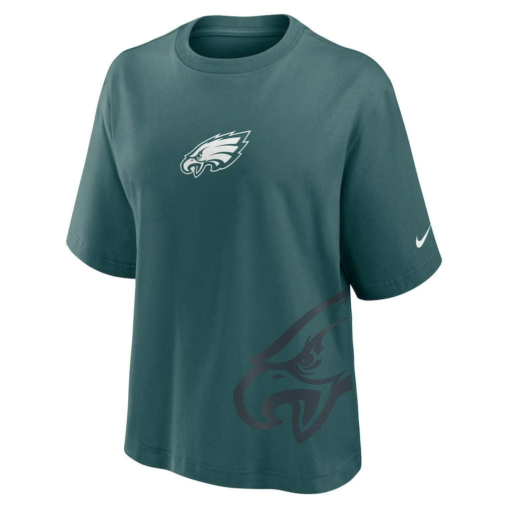 Philadelphia Eagles Women's Boxy T-Shirt - Midnight Green - Nike