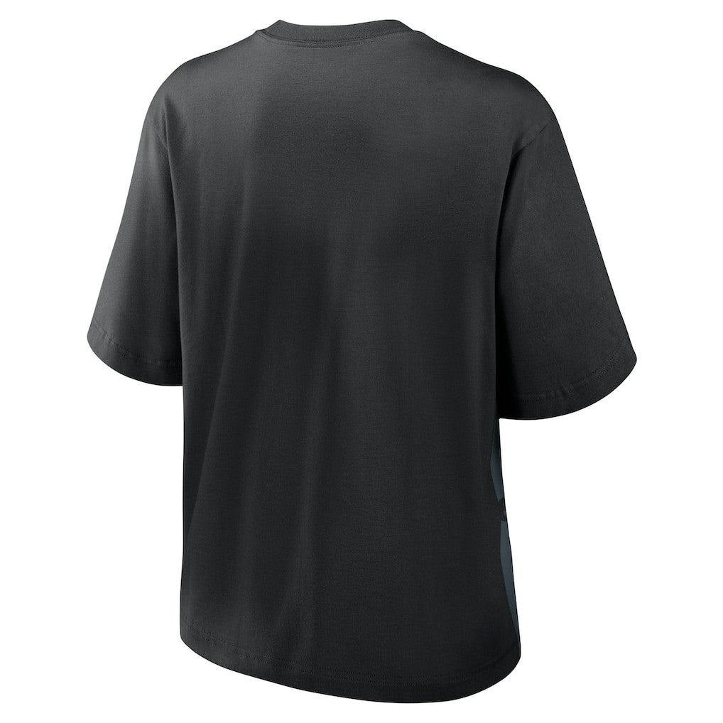 Pittsburgh Steelers Women's Boxy T-Shirt - Black - Nike
