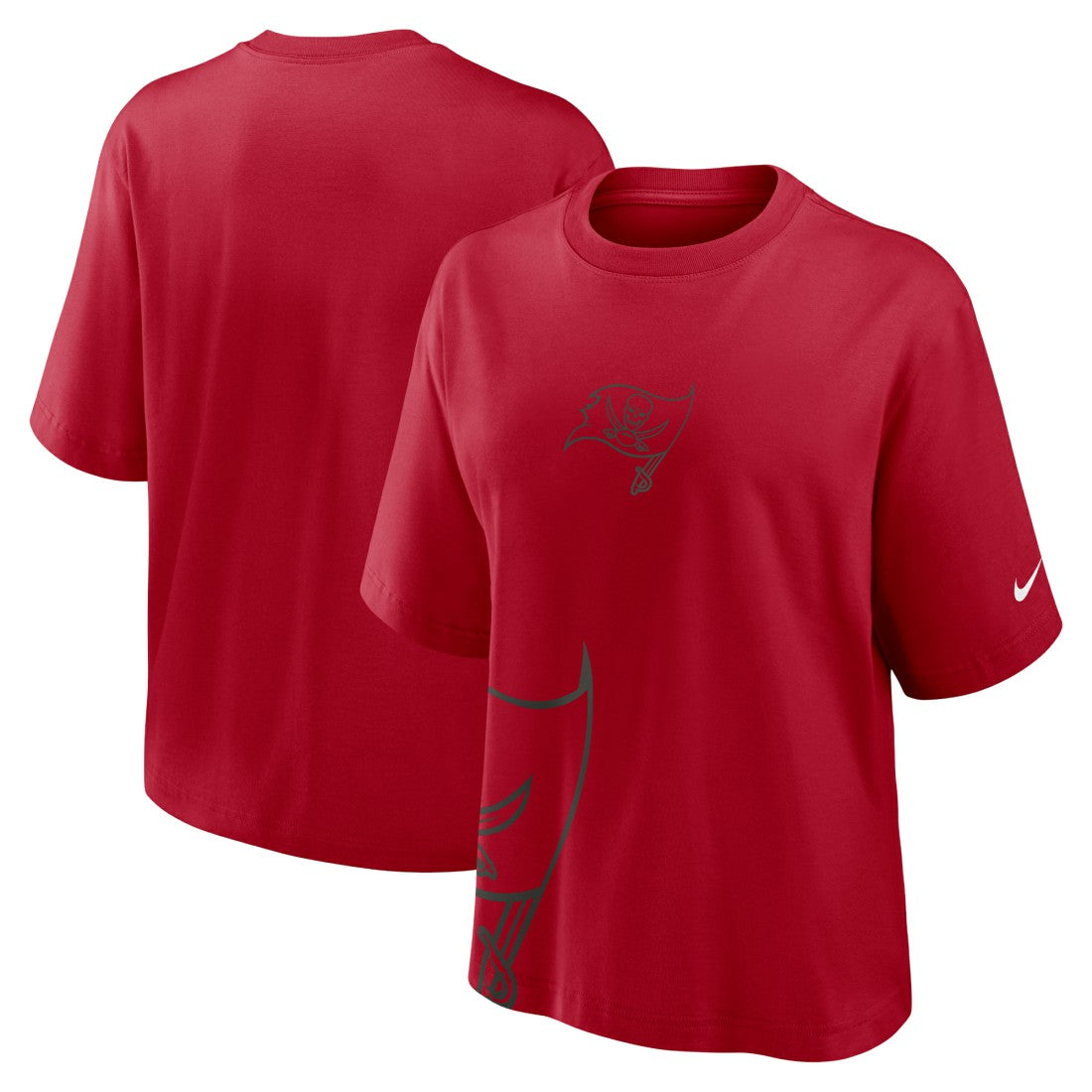 Tampa Bay Buccaneers Women's Boxy T-Shirt - Red - Nike