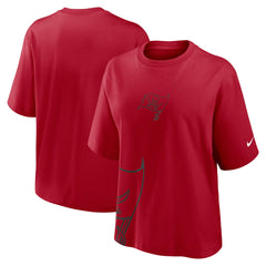 Tampa Bay Buccaneers Women's Boxy T-Shirt - Red - Nike